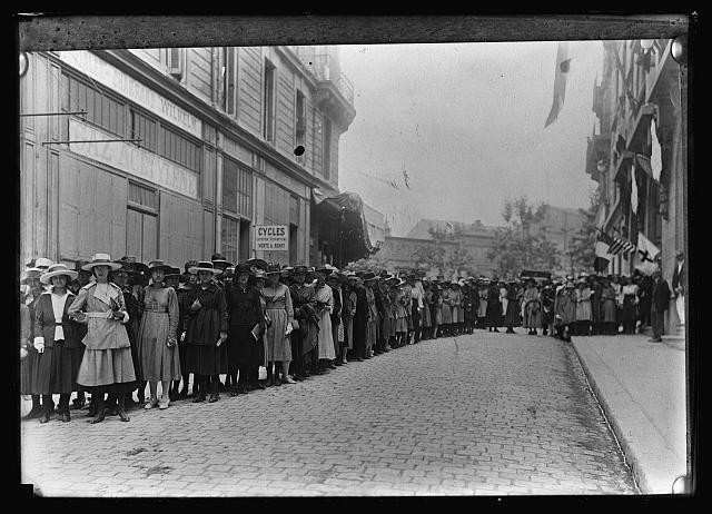 Marseilles France 1918 American Red Cross Baby Saving Exhibition Children Crowd