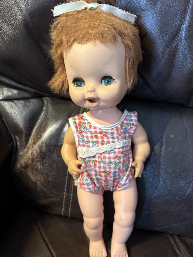 Vintage 1968 REMCO Doll With Red Hair And Blue Eyes 14