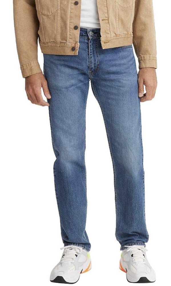 Levi's Men's Classic 505 Regular Fit Jeans Straight Leg, Blue, 32 X 32 Eco Ease