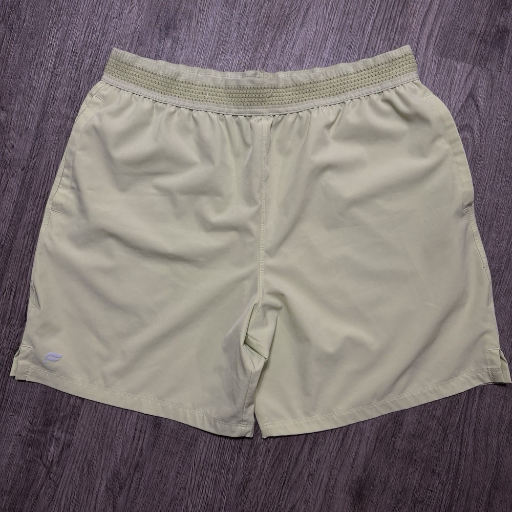 Fabletics Men’s Green Athletic Shorts Lined Running Stretch Size M