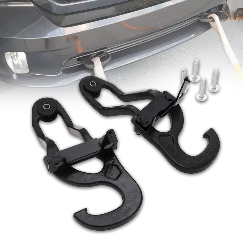 New Front Tow Hooks Heavy Duty for 2009-2019 Dodge Ram 1500 #82210967 68196982AA