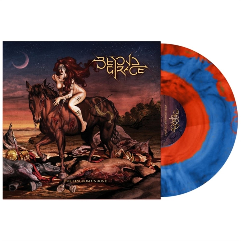Beyond Grace - Our Kingdom Undone Dark Blue Orange Marble LP Vinyl
