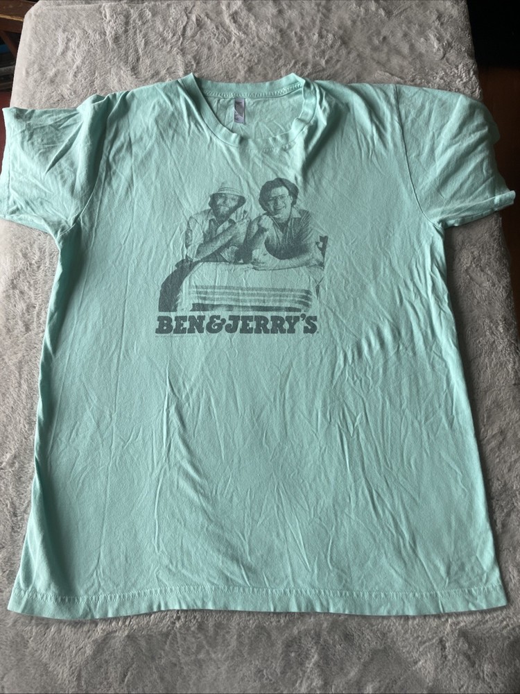 Vintage Ben & Jerrys Ice Cream T-Shirt Mens L American Apparel