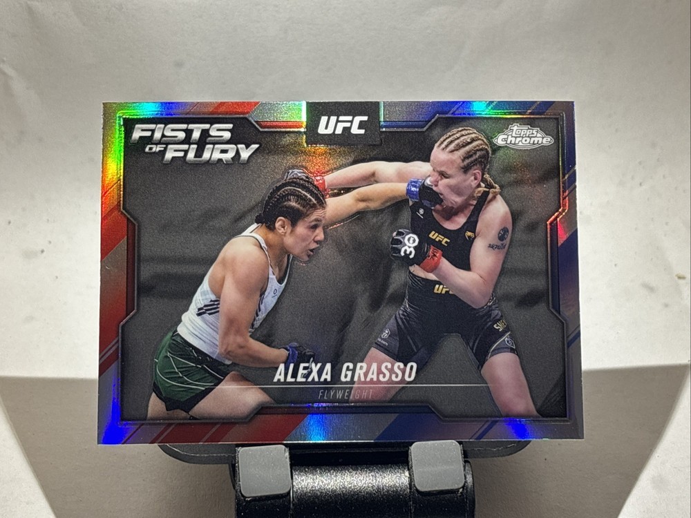 2025 Topps Chrome UFC - Fists of Fury Alexa Grasso #FOF-3