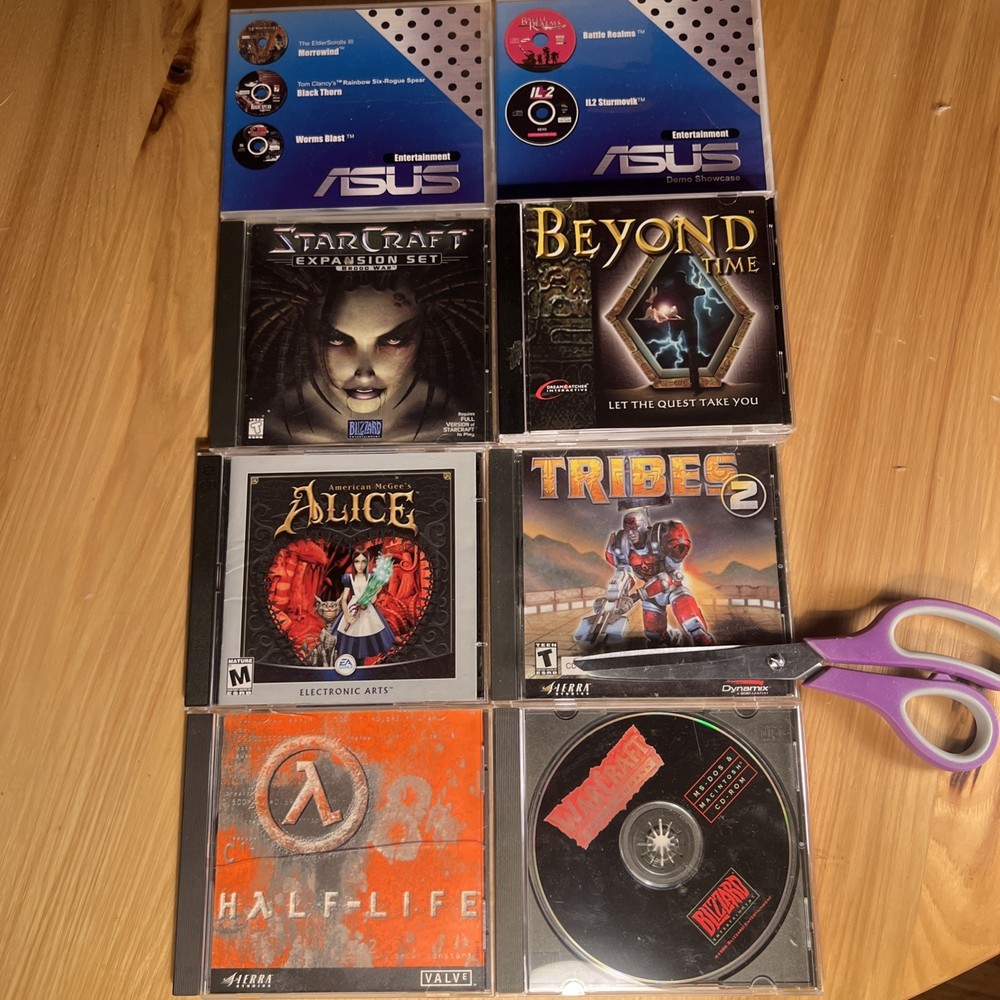 Lot of 10 Retro Vintage PC CD-ROM Lot Computer Games Lot
