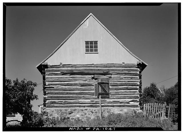 Photo:Pennsylvania Log Cabin 1900s Historic Log House HABS