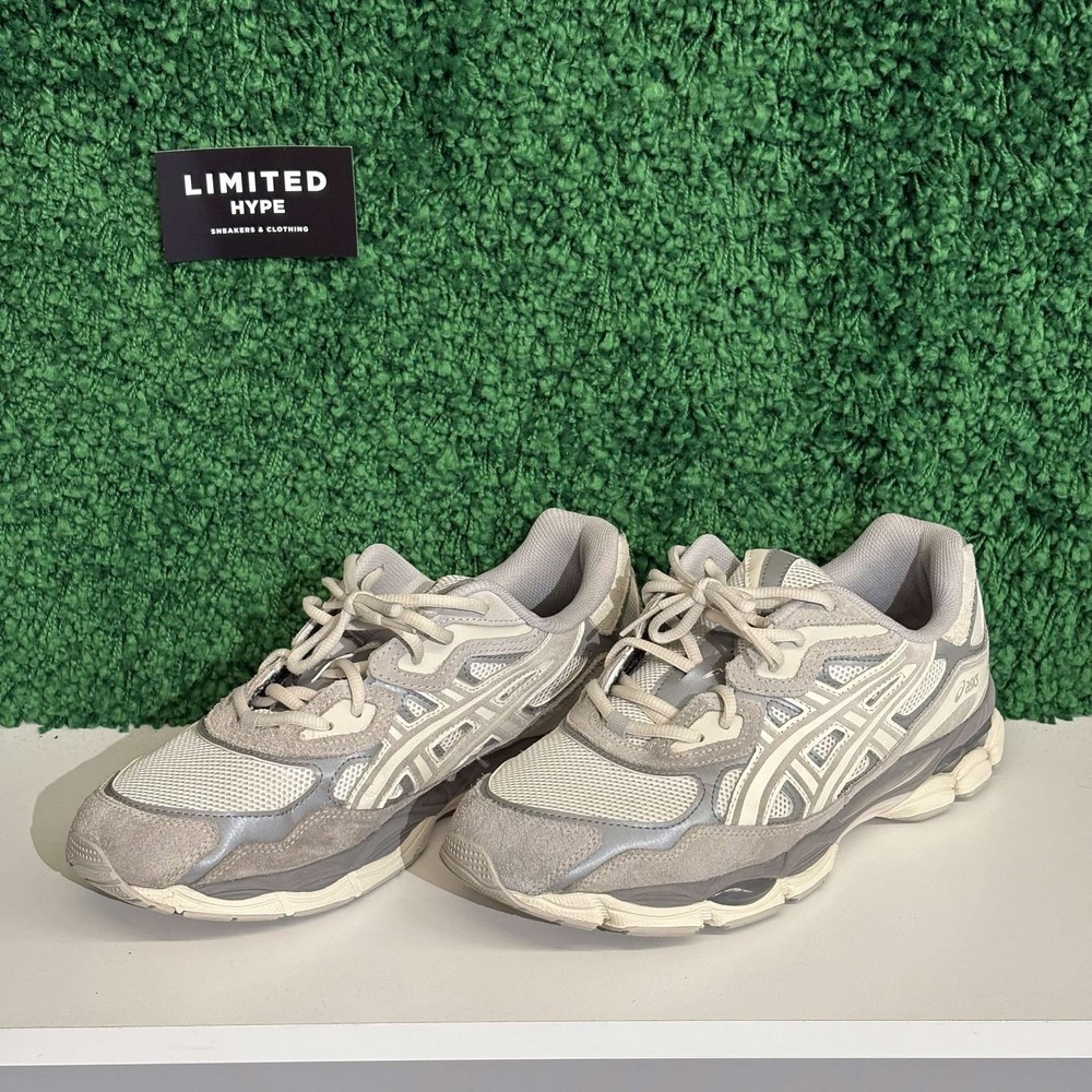 Size 11M/12.5W - ASICS Gel-NYC Oyster Grey (USED, NO BOX) 1201A789-103 Pre-Owned