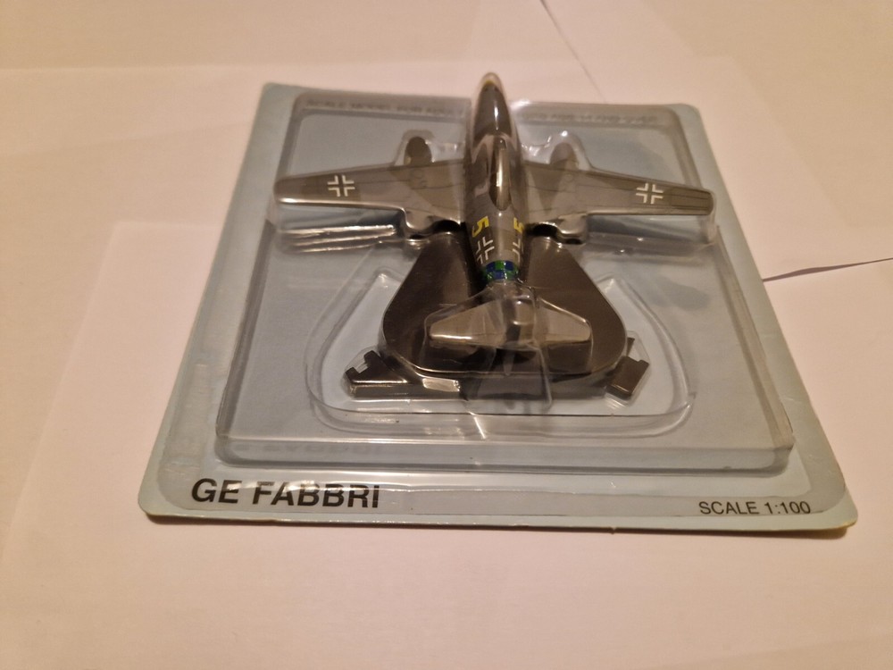 ATLAS GE FABBRI 1:100 MESSERSCHMITT ME 262 SCHWALBE DIECAST AIRCRAFT PLANE MODEL