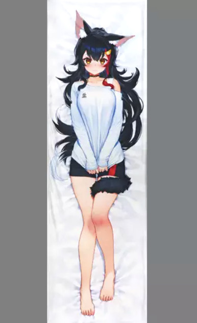 Hololive Ookami Mio Birthday 2022 official Pillow Cover 160×50cm japan anime