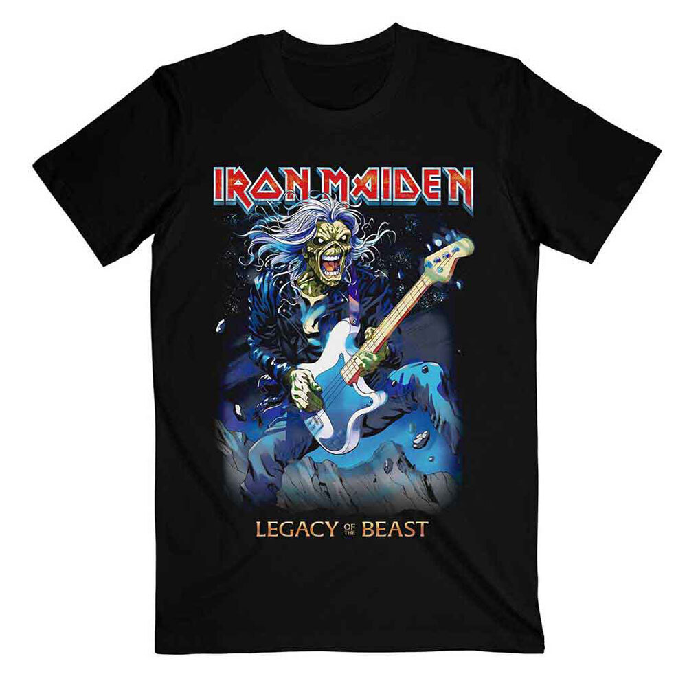 Iron Maiden Eddie Bass Guitar Graphic Tee for Fans
