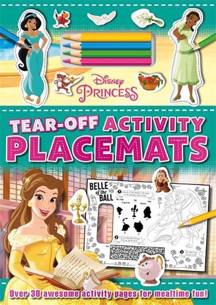Disney Princess: Tear-Off Activity Placemats by Walt Disney Paperback Book