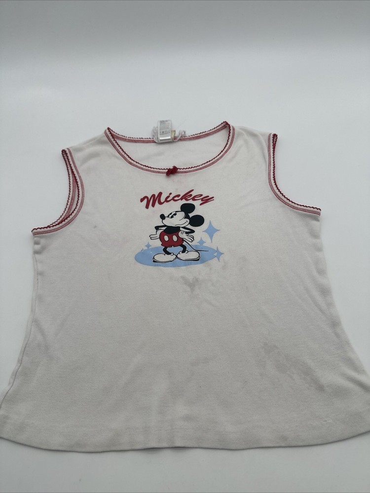 Main Street By Disney Mickey Mouse Tank Top Women Medium Graphic Print ..#21109