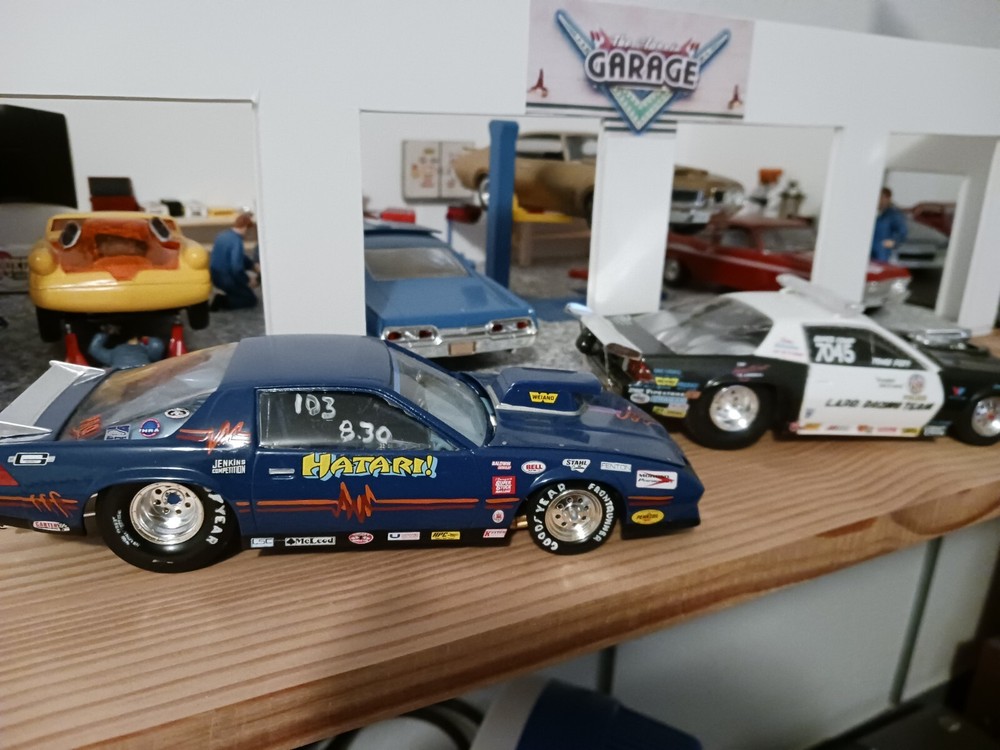 Two Chevy Camaro Pro Stock Built 1/25 Models.