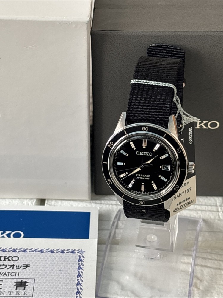 SEIKO PRESAGE BASIC SARY197 Black Automatic Mechanical Men's Watch