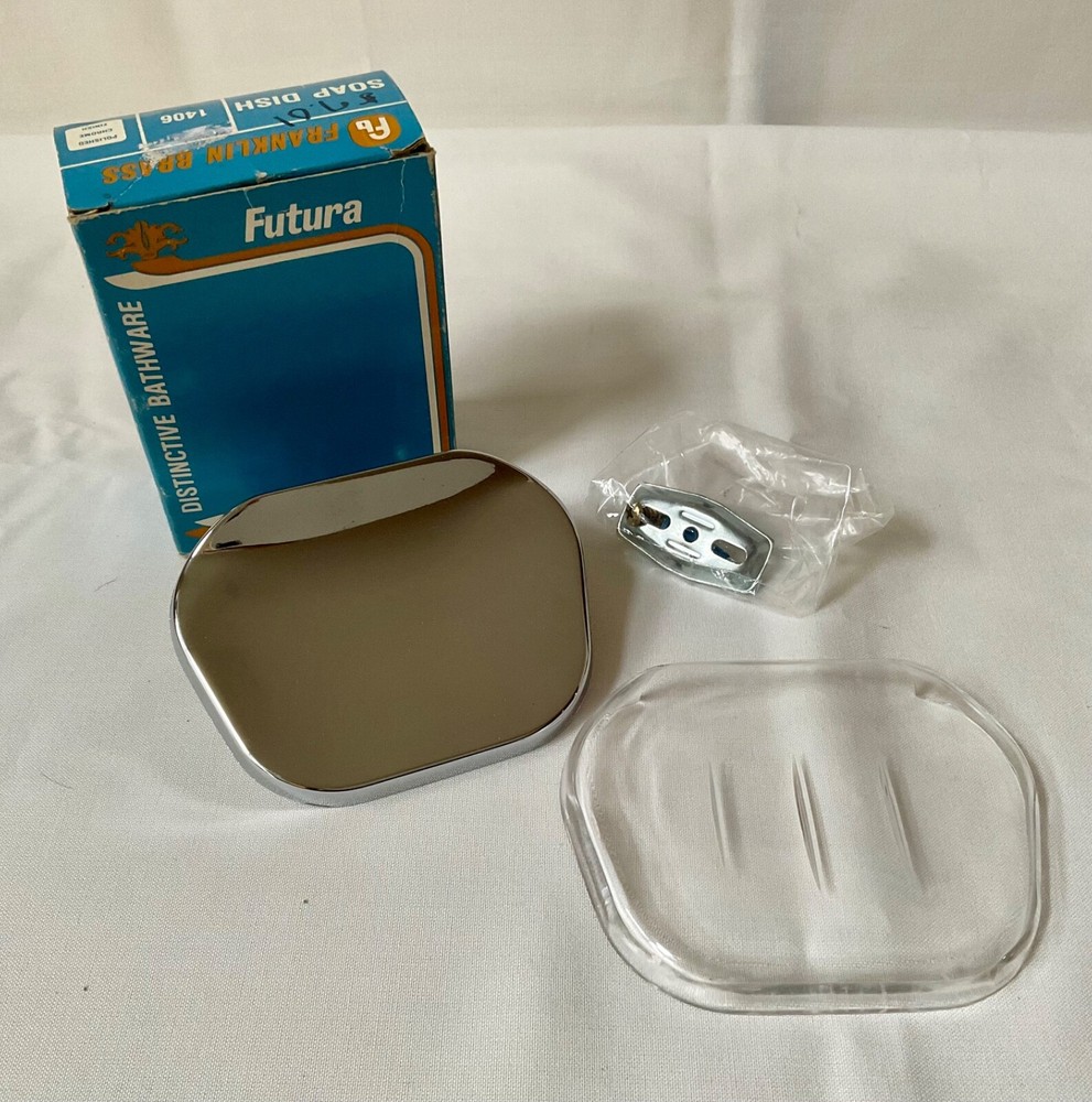 Franklin Brass Futura Polished Chrome Wall Mount Soap Dish Model 1406 New in Box
