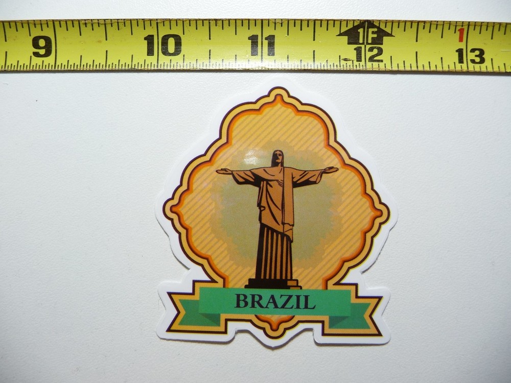 Christ the Redeemer Brazil Sticker Decal for Travel Laptop Holiday Souvenir