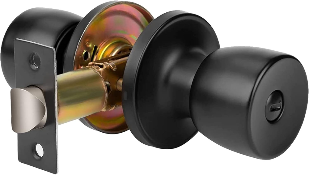 Passage Door Knob Privacy Locking Door Knob Bedroom with Lock Bathroom Standa...