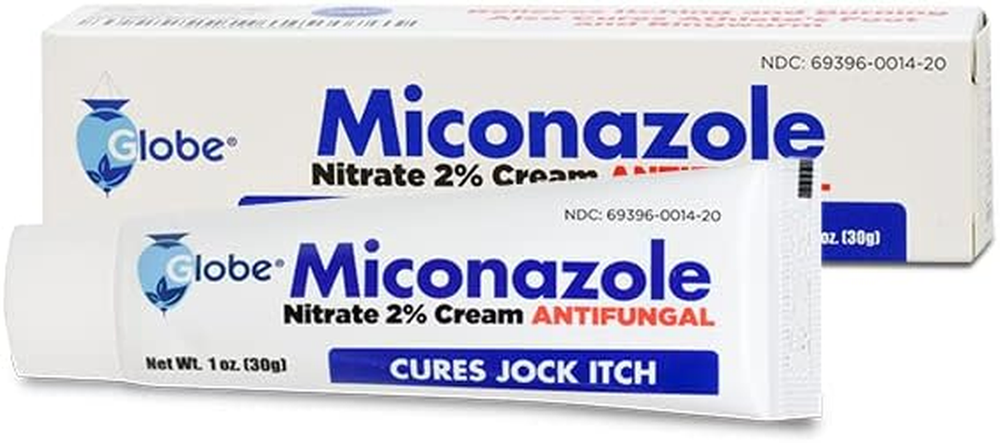 Globe Nitrate 2% Antifungal Cream 1 Oz for Athletes Foot Jock Itch Ringworm Relief