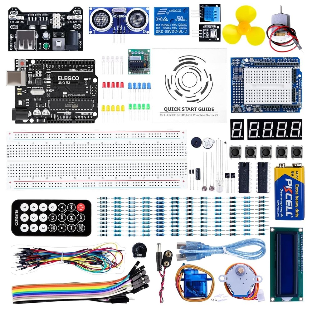 ELEGOO UNO Project Super Starter Kit with Tutorial and UNO R3 Board Compatible w