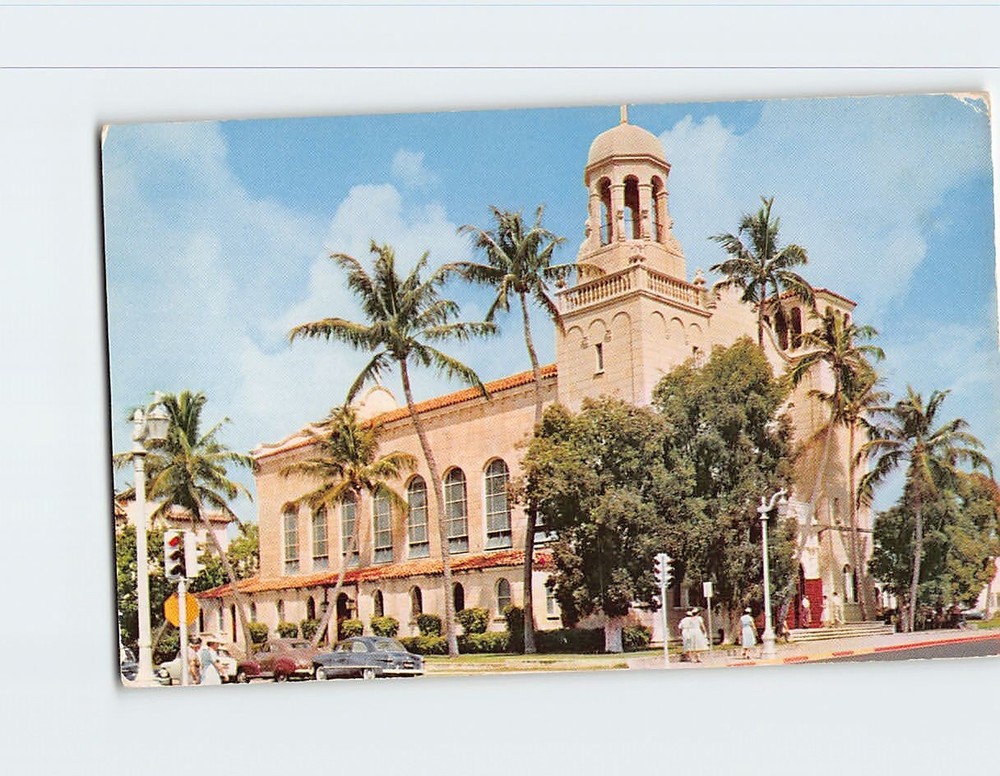 Postcard St. Edward's Church Palm Beach Florida USA