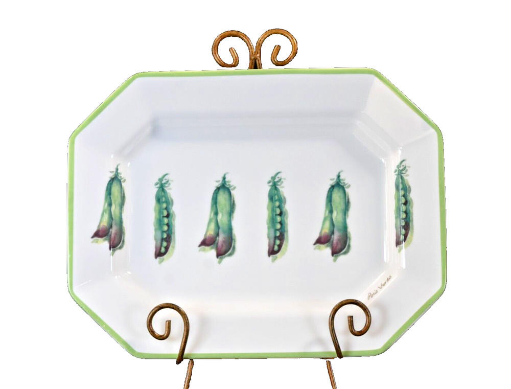 WILLIAMS SONOMA Vegetable Garden 13” Octagonal Oval Platter Serving Tray