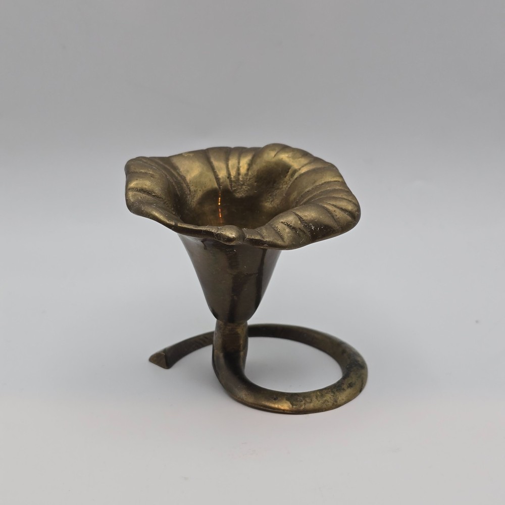 Unique Solid Brass Calla Lily Candlestick Holder Taper Candle 3
