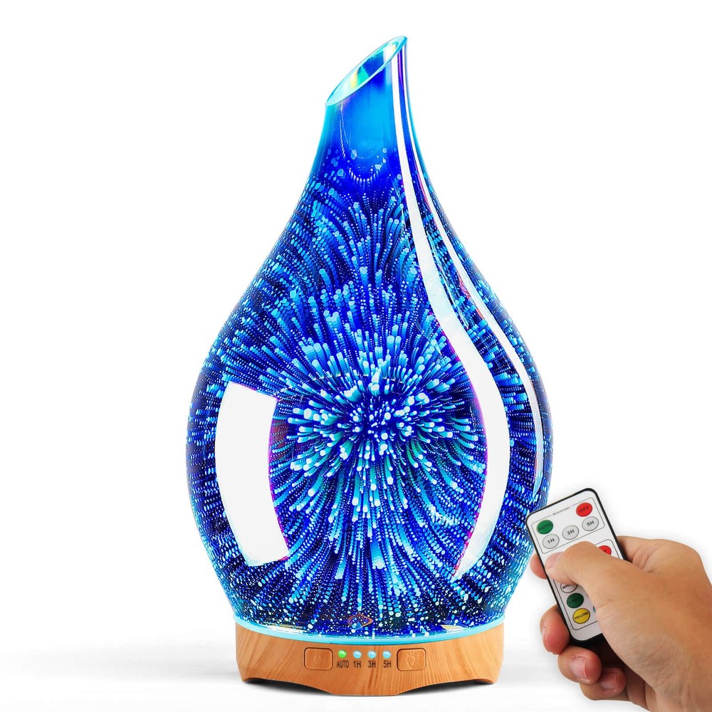 280ml Essential Oil Diffuser, Aroma Ultrasonic Humidifier with Remote Control...