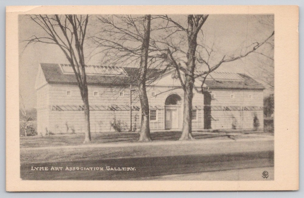 1922 Photo Print Postcard Lyme Art Association Gallery Old Lyme Connecticut