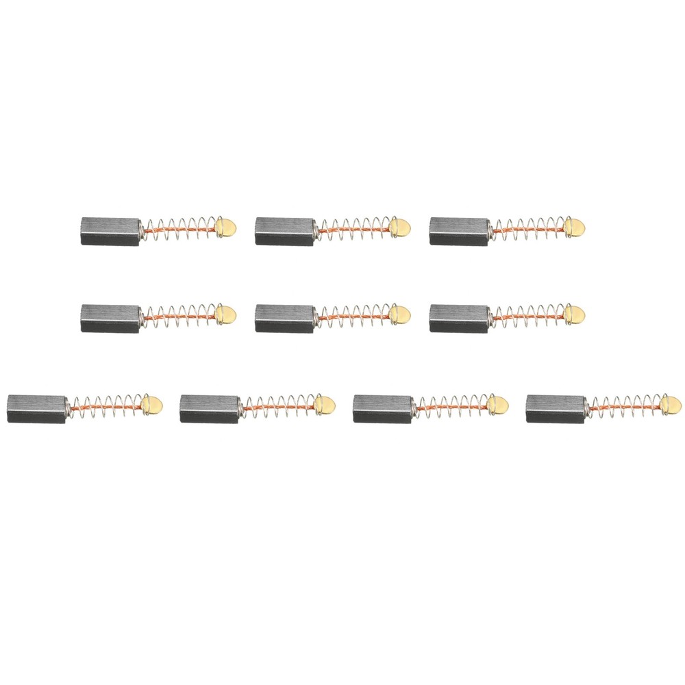 Carbon Brushes, [for Power Motor]- 20mmx7mmx6mm/Black Gold Tone/10 Pcs