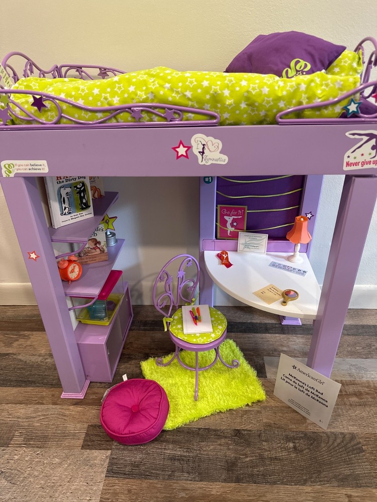 Retired American Girl McKenna's Loft Bed Set with All Accessories