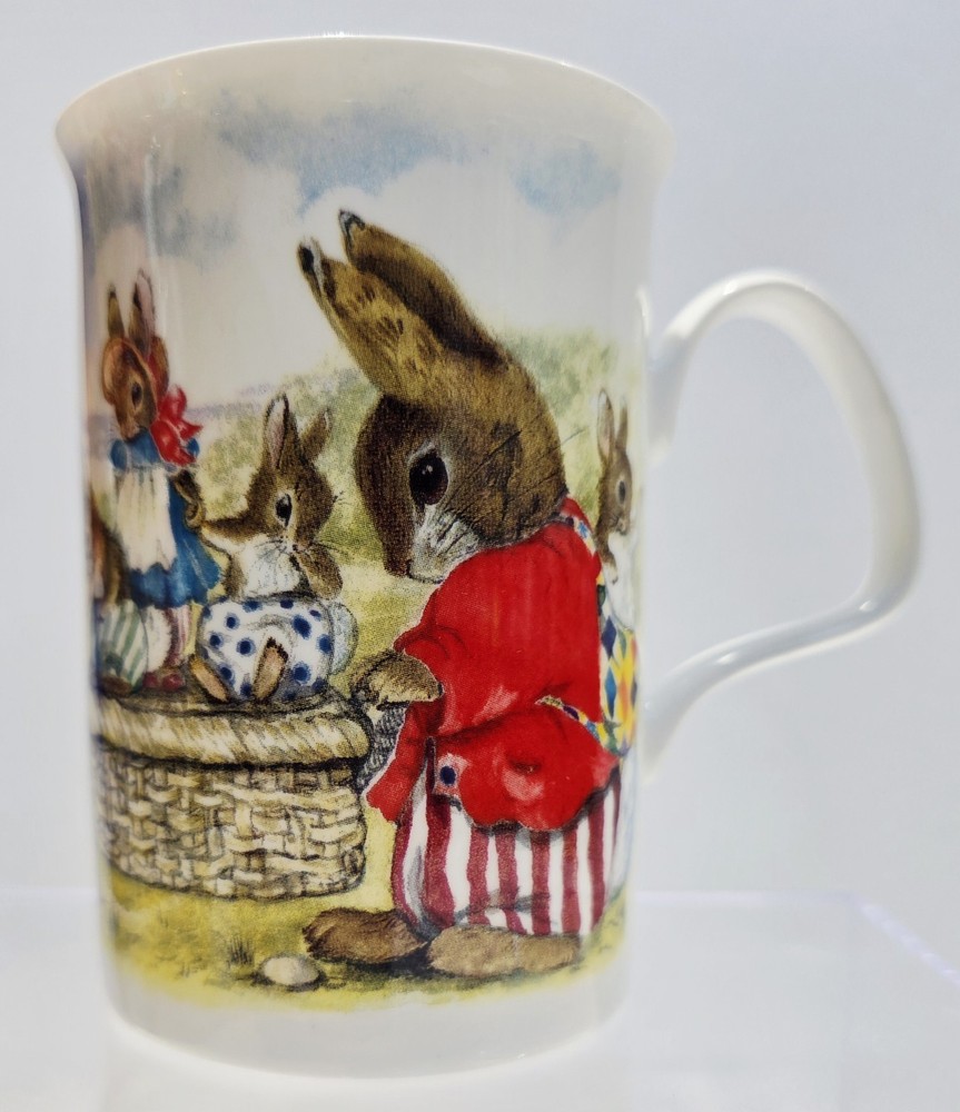 Vintage 1996 Roy Kirkham Bunny Tales Mug Made In England Bunny Cottagecore