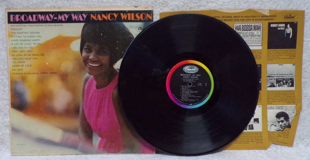 Nancy Wilson Broadway My Way 1963 Classic Jazz  Vinyl Record Capitol T-1828