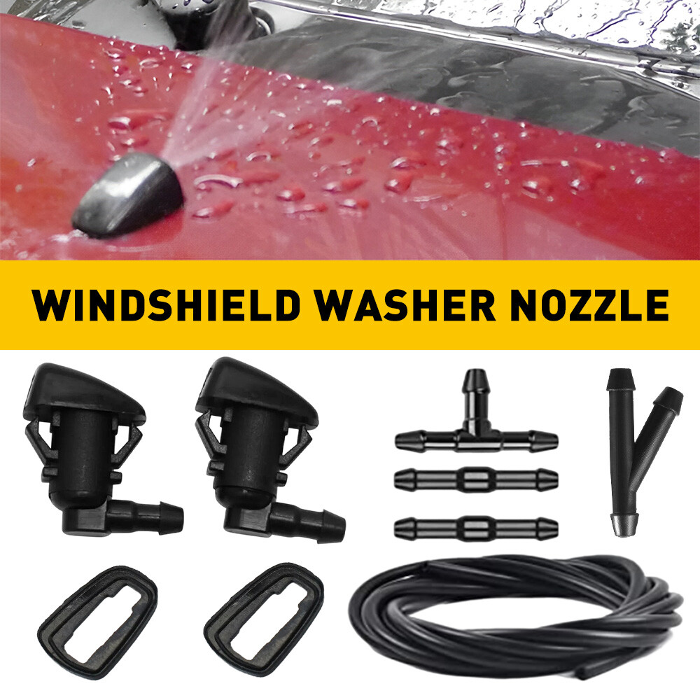 2Pcs Front Windshield Wiper Washer Jet Nozzle Spray For Jeep Grand Cherokee WK2