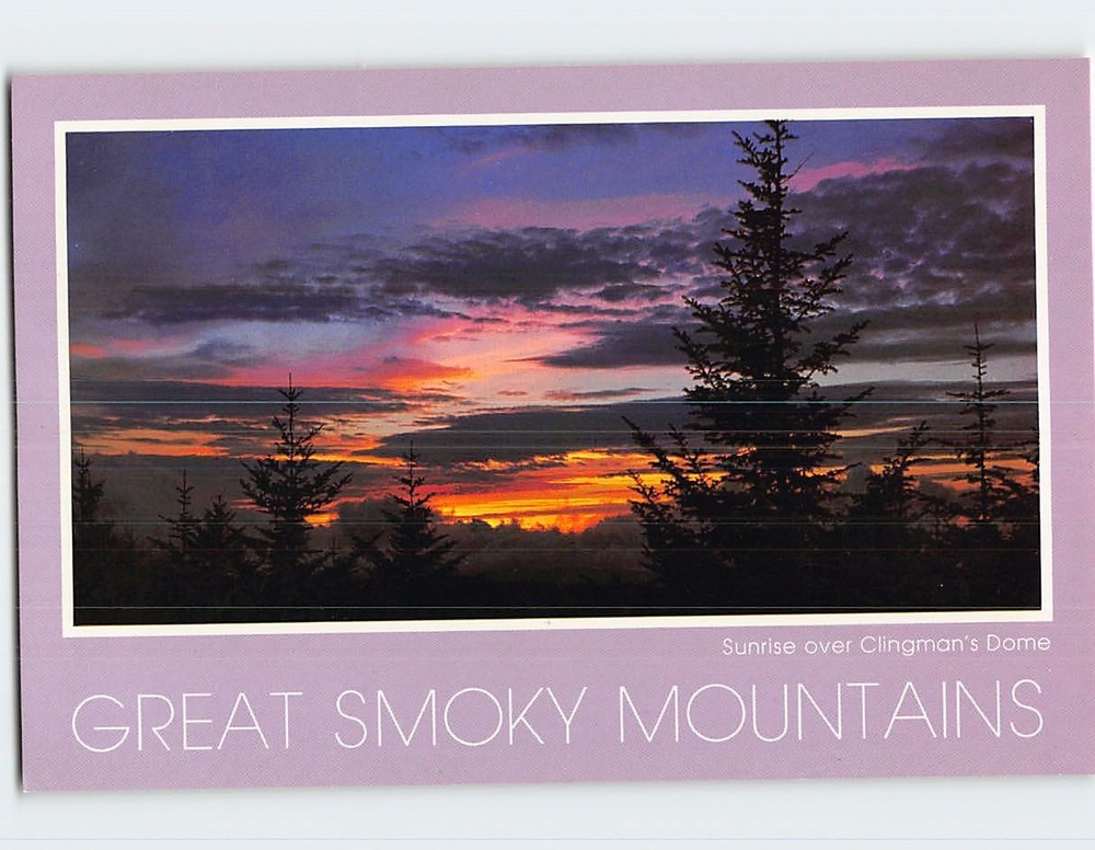 Postcard Clingman's Dome Great Smoky Mountains National Park USA