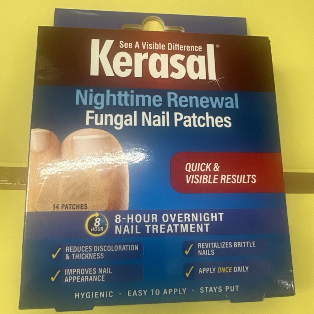 Kerasal Nighttime Renewal Fungal Nail Patches - 14 Patch - Overnight Nail Repair