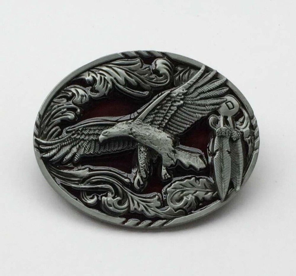Western Belt Buckles Cowboy for Men & Women USA Rodeo Casual Wear Flying Eagle