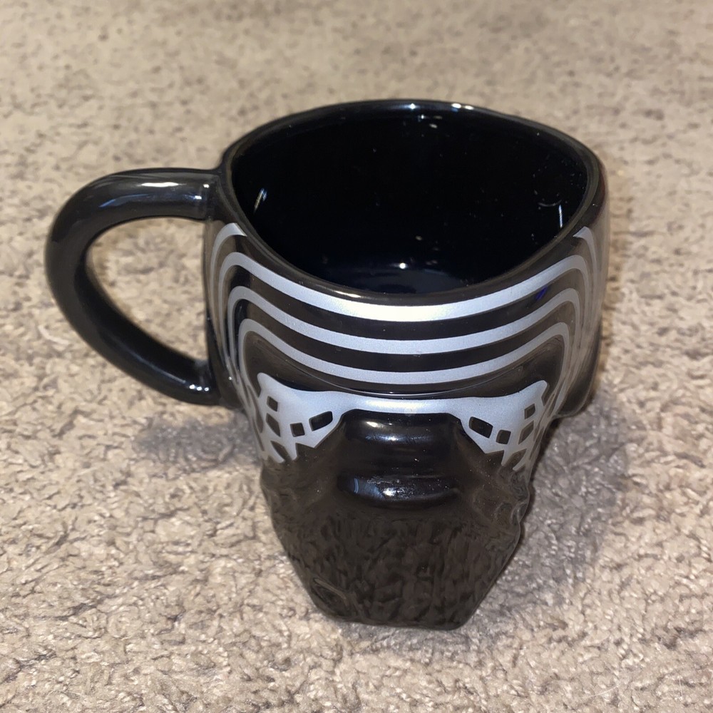 3D Kylo Ren Face Mask Shaped Mug Ceramic Coffee Tea Cup Film Star Wars Black Mug