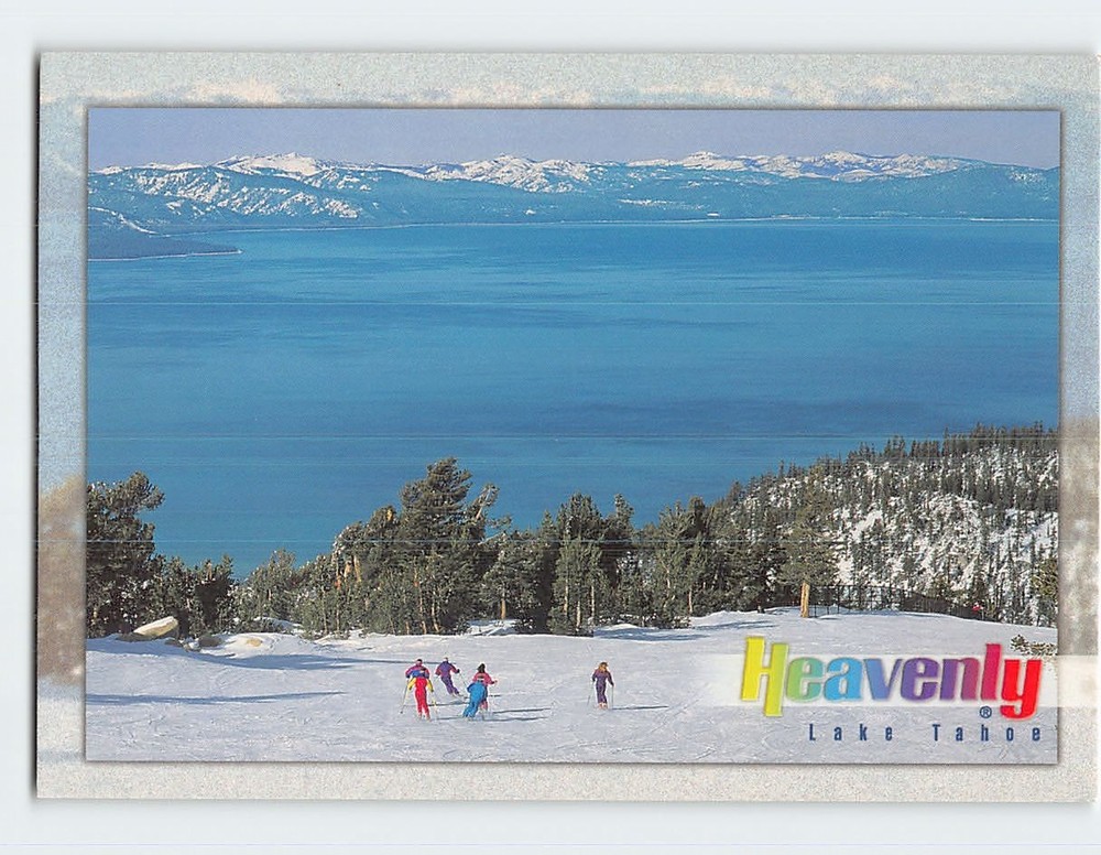 Postcard Heavenly Ski Area Lake Tahoe USA