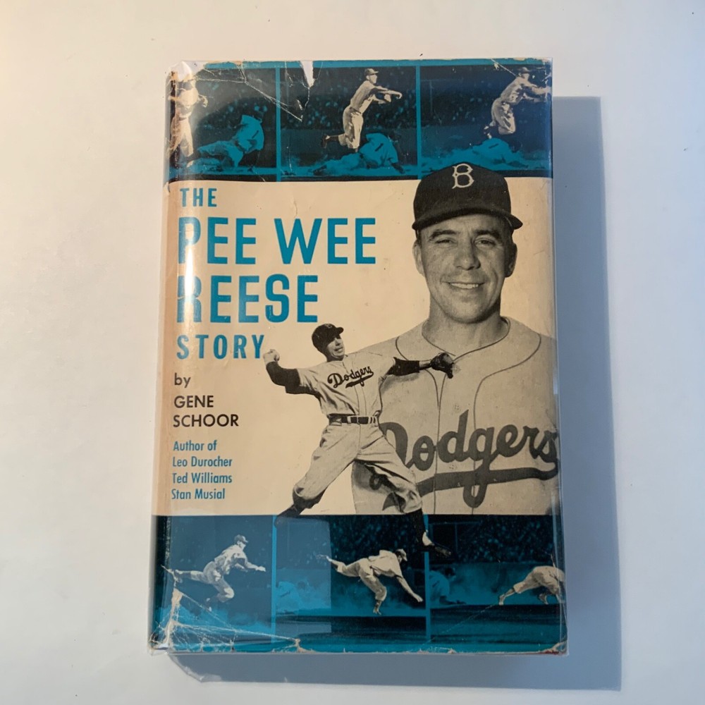 The Pee Wee Reese Story by Gene Schoor 1956 Julian Messner, 1st edition VG / VG-