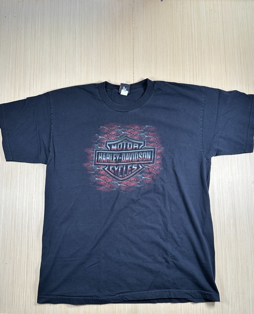 Vintage Susquehanna Valley Harley-Davidson Motorcycles T-Shirt Mens 2XL Black