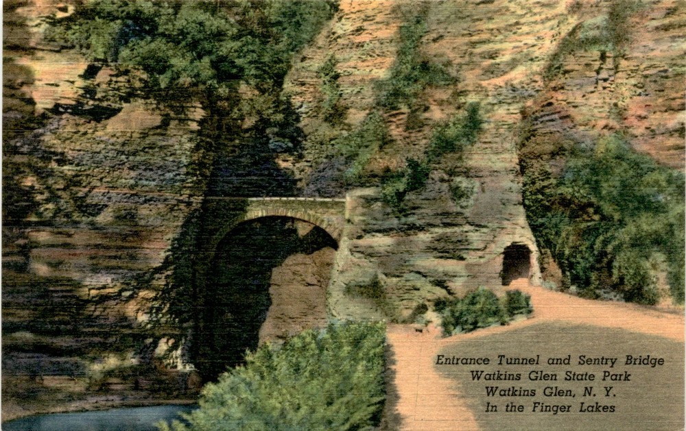 Watkins Glen State Park, Watkins Glen, N. Y., Finger Lakes, ARTHUR H Postcard