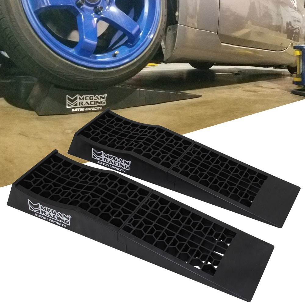 Megan Racing Low Profile Car Drive on Ramps One Pair Set of 2 - 5 Ton 10000 LB