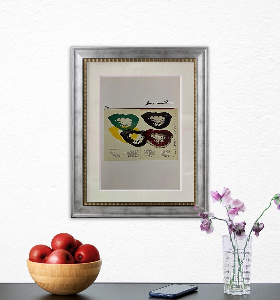 Andy Warhol, Original Hand-signed Lithograph with COA & Appraisal of $3,500