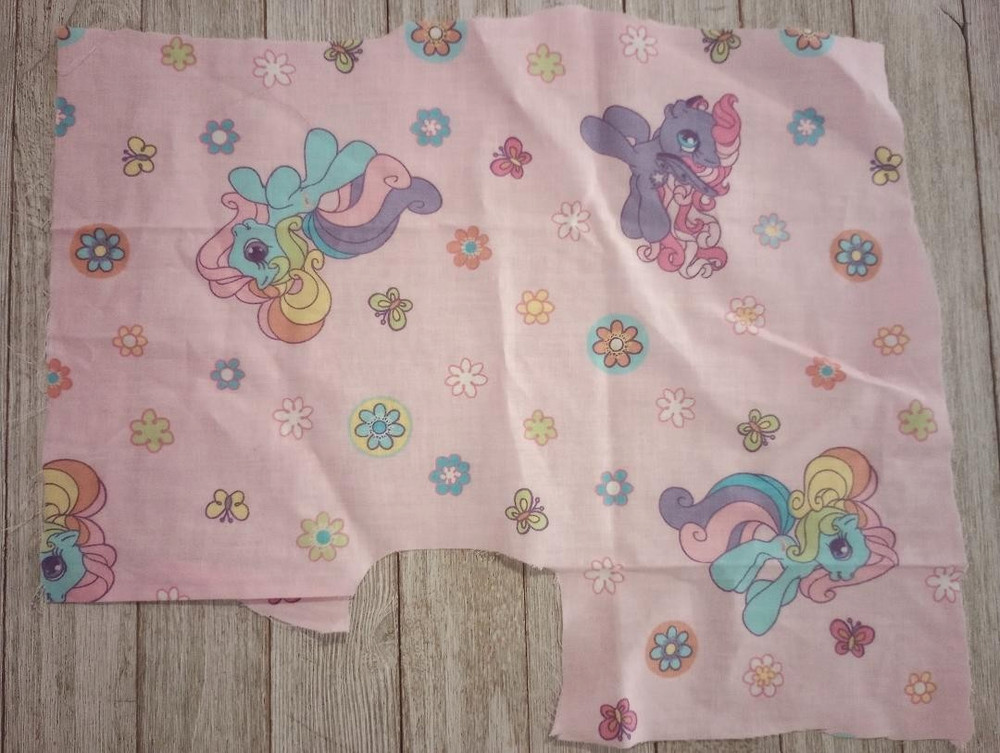 my little pony fun fabric 13 x 8 inch 1pc new