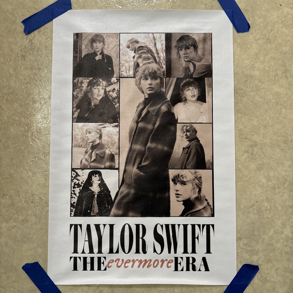 Taylor Swift Evermore Era Poster Wall Art Canvas Print Decor 12x18 Inches
