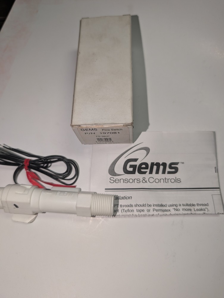 Gems Flow Switch Sensor Manufacturer P/N 197081