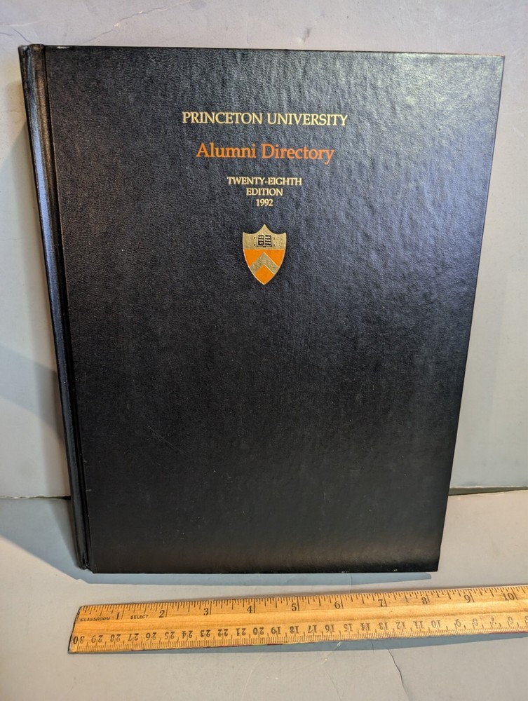 1992 Princeton University Alumni Directory 28Th Edition Hardcover Book 1898 1995