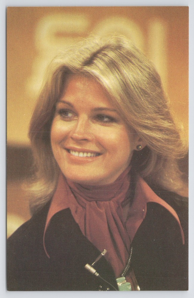 Famous~Portrait of Candice Bergen~Vintage Postcard