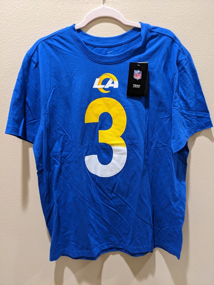 Men's Odell Beckham Jr Blue Rams NFL T-Shirt Jersey Fan Gear