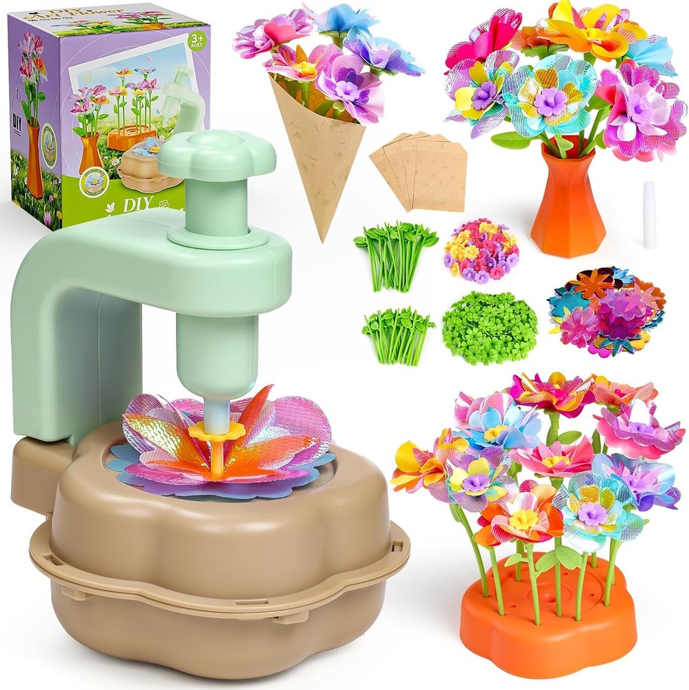 Fabric Bouquet Craft Kit - Fun DIY Flowers for Toddlers